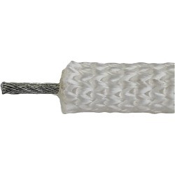 Quality Nylon Rope QNR1108 Rope, 5/16 in Dia, 100 ft Spool Length, White, Polyester